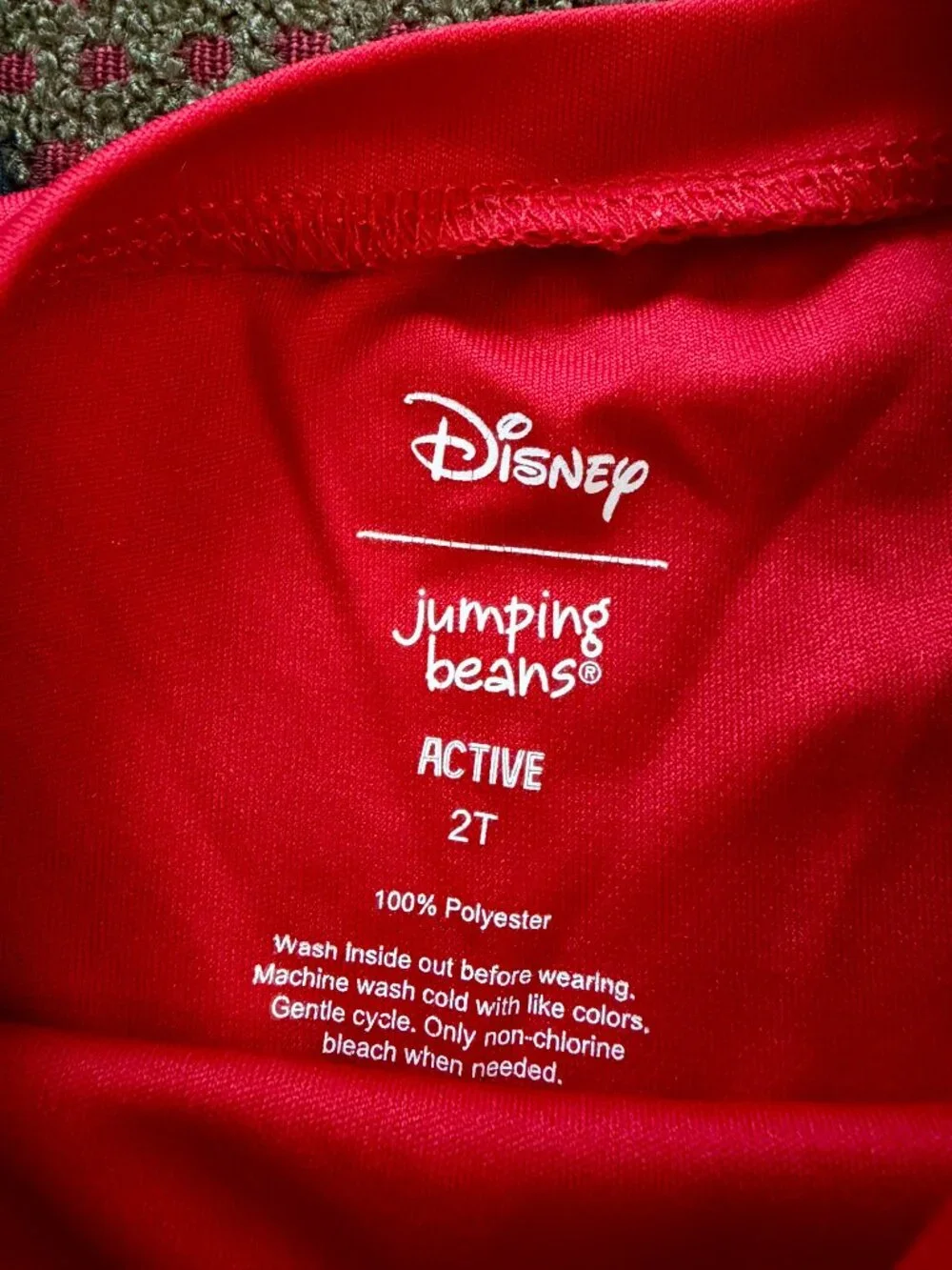Jumping Beans Active 2T Long Sleeve Tees Lot of 2 Mickey Mouse + Neon Dinos